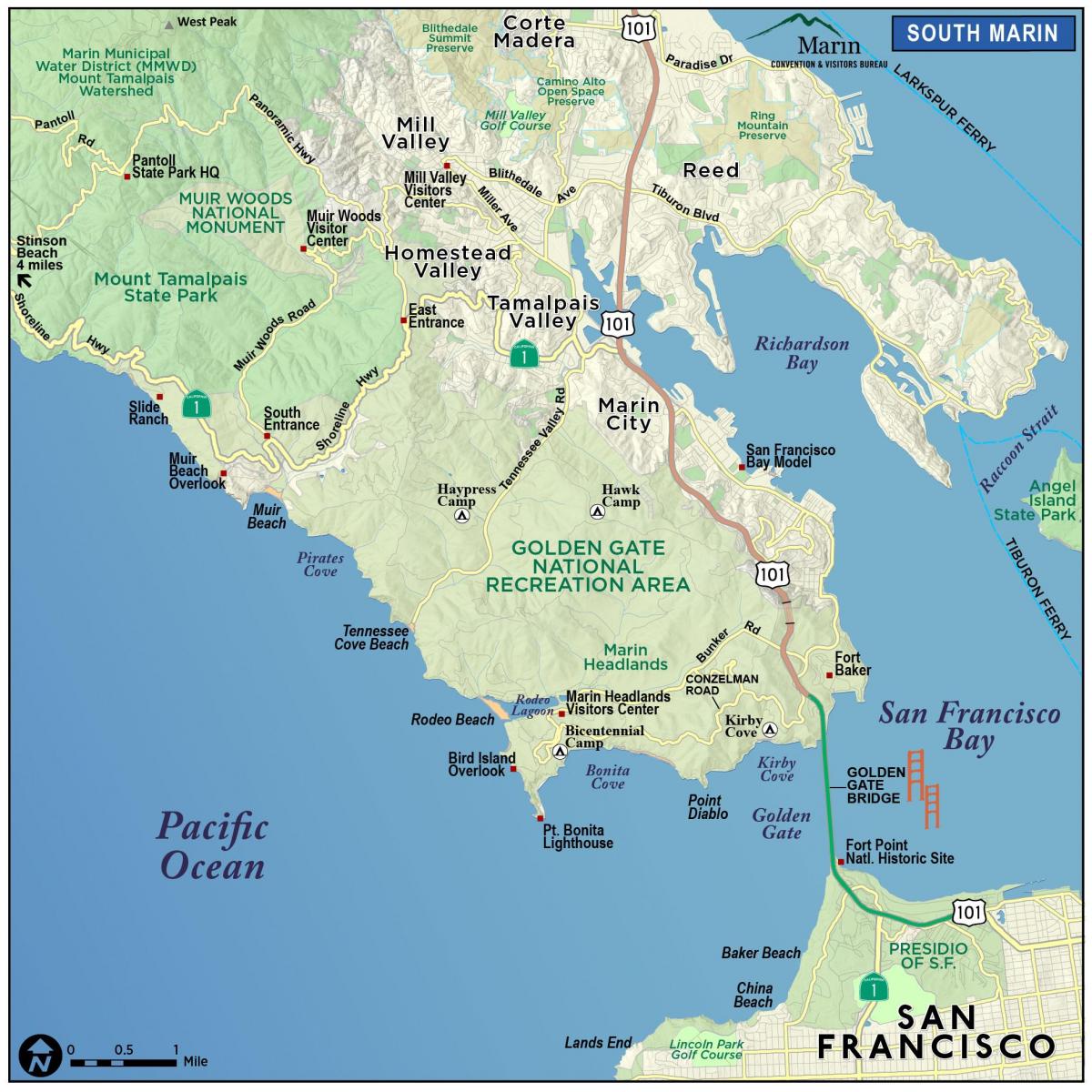 Քարտեզ секвой Սան Ֆրանցիսկոյում