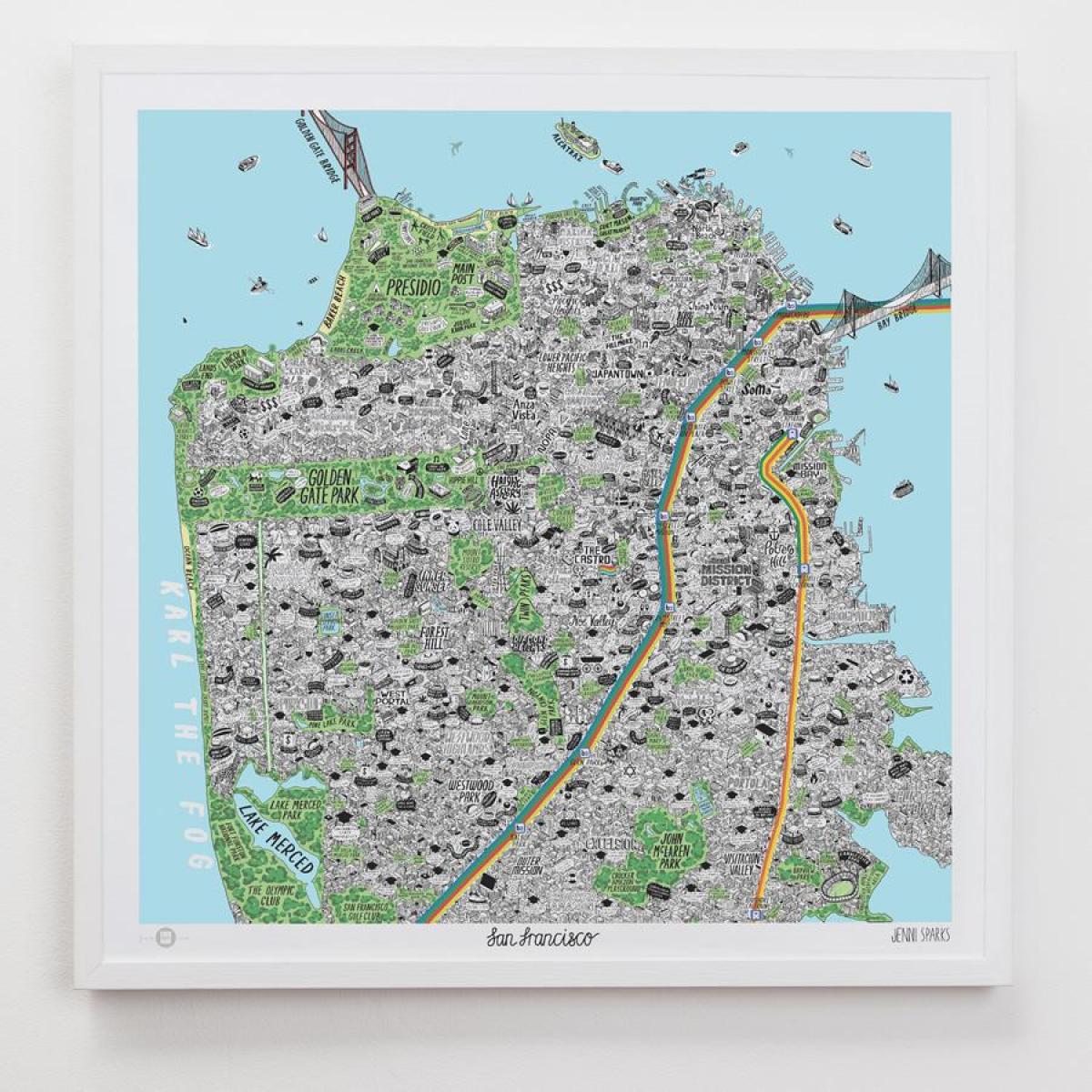 Քարտեզ է Սան Ֆրանցիսկոյի արվեստի