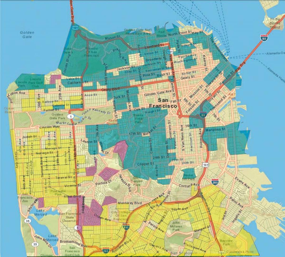 Քարտեզ Սան Ֆրանցիսկոյում GIS