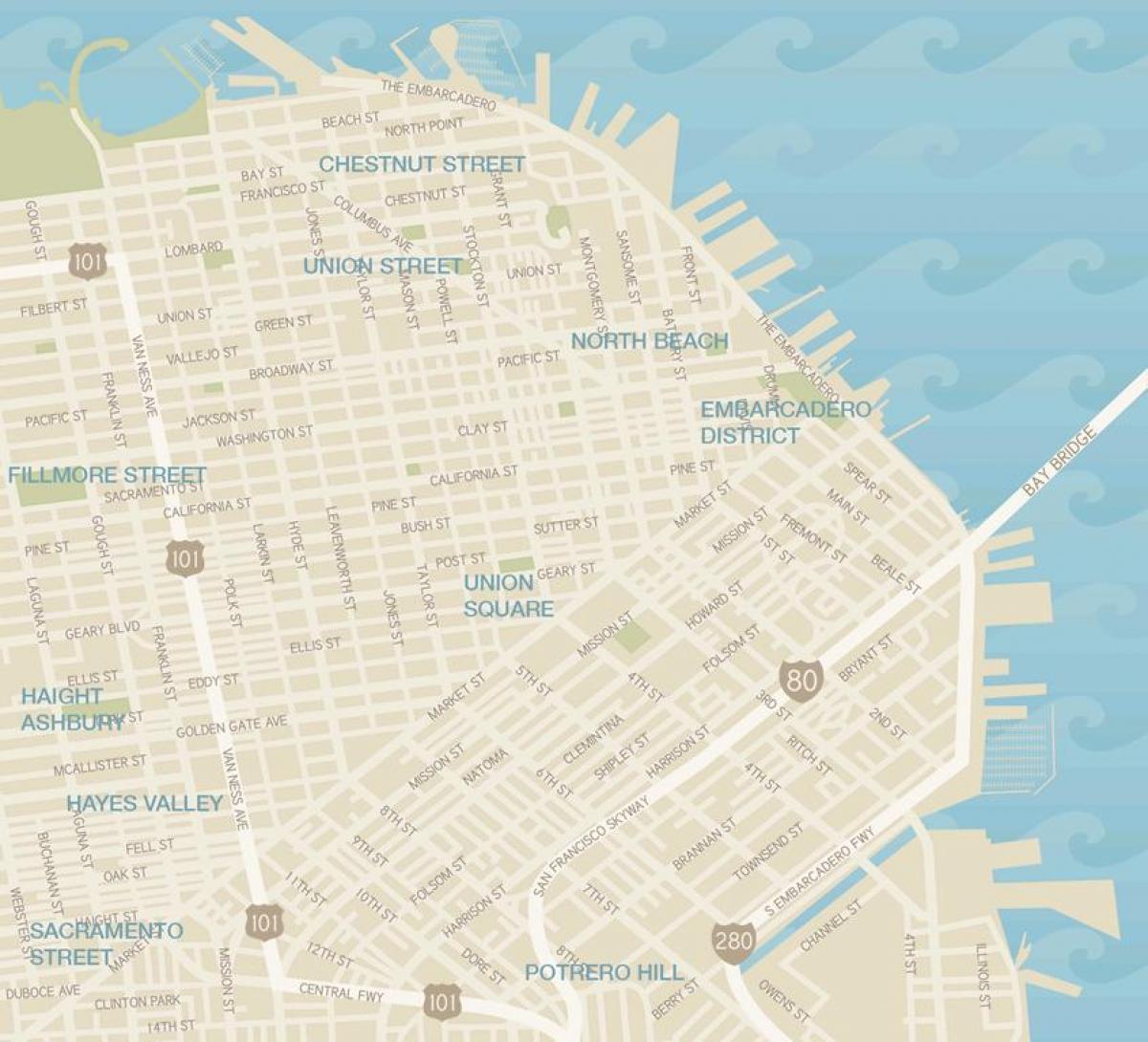 Քարտեզ Սան Ֆրանցիսկոյում Гармент