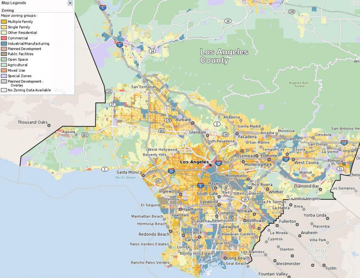 Քարտեզ Սան Ֆրանցիսկոյում գոտիավորման 
