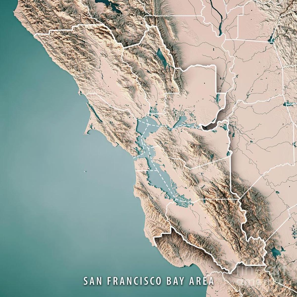 Քարտեզ Սան Ֆրանցիսկոյում топографическая 