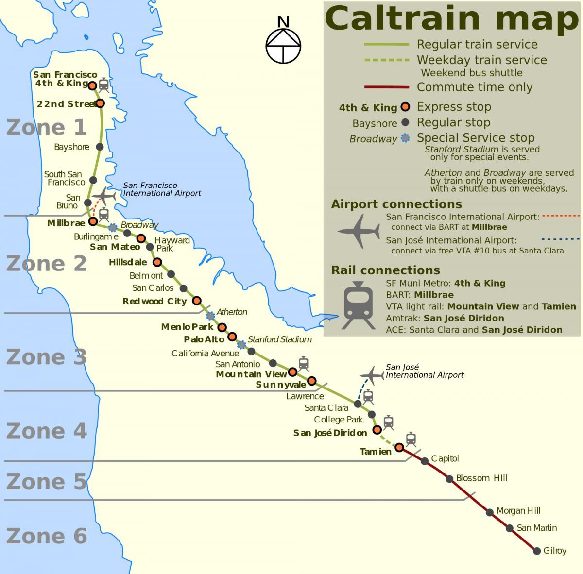 Սան-Ֆրանցիսկոյում Колтрейн քարտեզի վրա