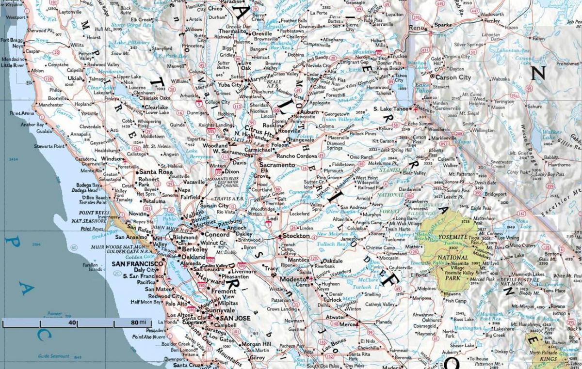 Քարտեզ հյուսիս Սան Ֆրանցիսկոյում