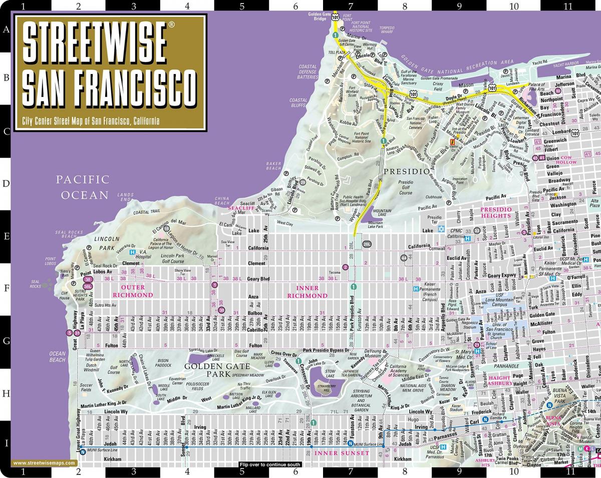 Քարտեզ փողոցների Սան Ֆրանցիսկոյում