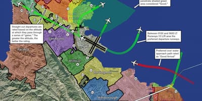 KSFO քարտեզի վրա