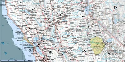 Քարտեզ հյուսիս Սան Ֆրանցիսկոյում
