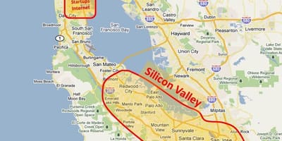 Silicon valley քարտեզ 2016