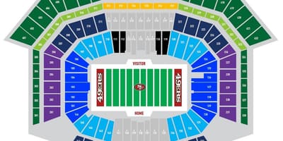 Քարտեզ 49ers եւ կայանատեղի 