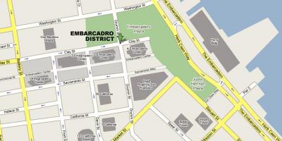 Քարտեզ Embarcadero Սան Ֆրանցիսկոյում