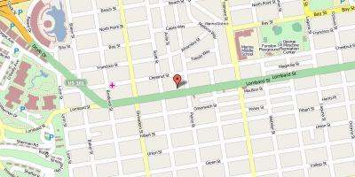 Քարտեզ Lombard street Սան Ֆրանցիսկոյում