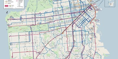 SFmta երթուղին քարտեզի վրա