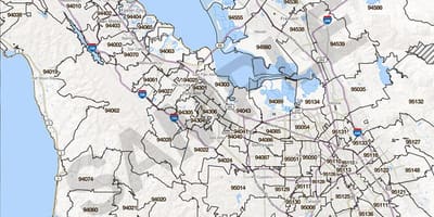 Քարտեզ Սիլիցիումի հովիտներում зип կոդ