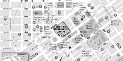Քարտեզ Вестфилд Սան Ֆրանցիսկոյում