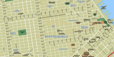 Քարտեզ վայրերի Սան Ֆրանցիսկոյում