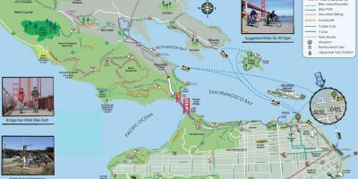 Քարտեզ շրջայց է Սան Ֆրանցիսկոյի հեծանիվ 