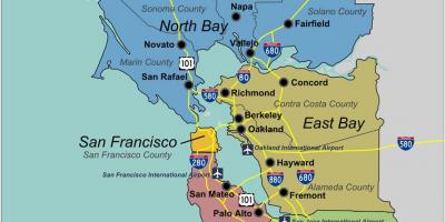 Քարտեզ Հարավային Սան Ֆրանցիսկոյում 