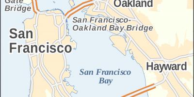 Քարտեզ Սան Ֆրանցիսկոյում կամուրջներ