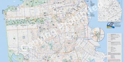 Քարտեզ Սան Ֆրանցիսկոյում հեծանիվների