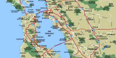Ճանապարհորդության Սան Ֆրանցիսկոյում քարտեզի վրա