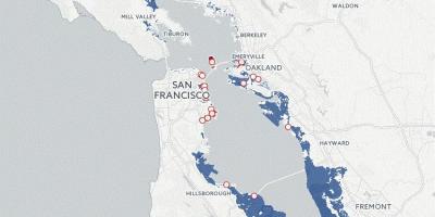 Քարտեզ Սան Ֆրանցիսկոյում ջրհեղեղ