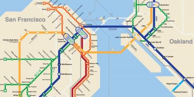 Սան-Ֆրանցիսկոյում մետրոյի քարտեզ