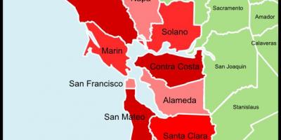 Սան Ֆրանցիսկոյի շրջանի քարտեզ