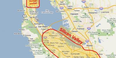 Silicon valley քարտեզ 2016
